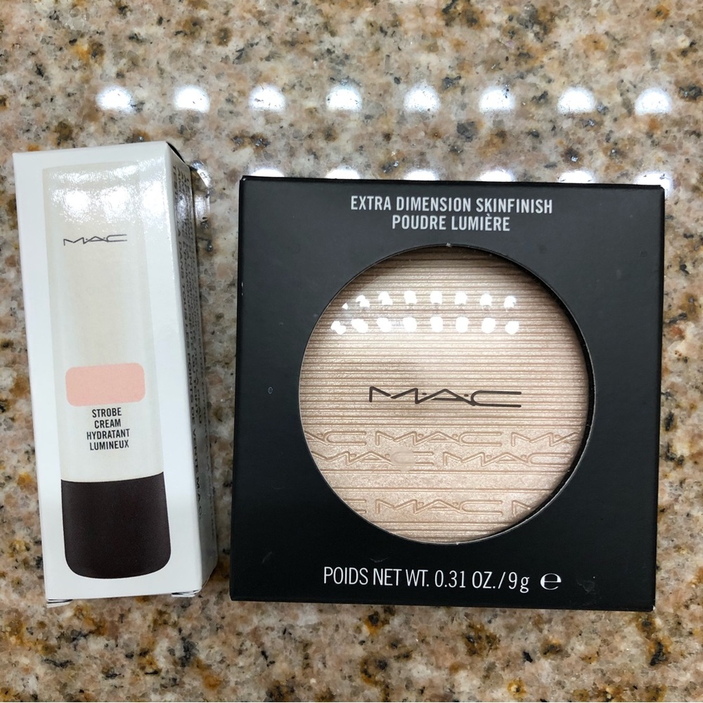 NIB Mac EXTRA DIMENSION SKINFINISH Double Gleam And Strobe Cream Sample